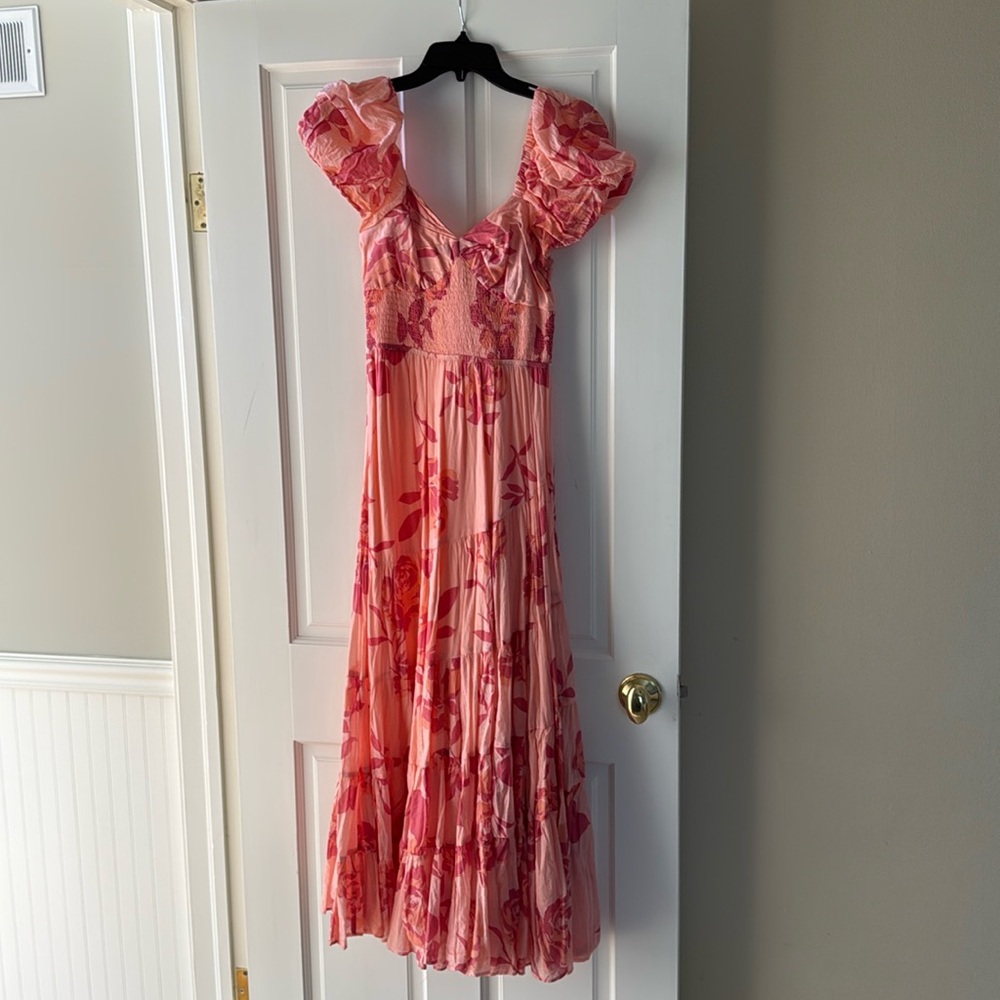 Free people maxi dress size 2 peach